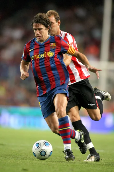 Futbol club barcelona kapten carles puyol — Stockfoto