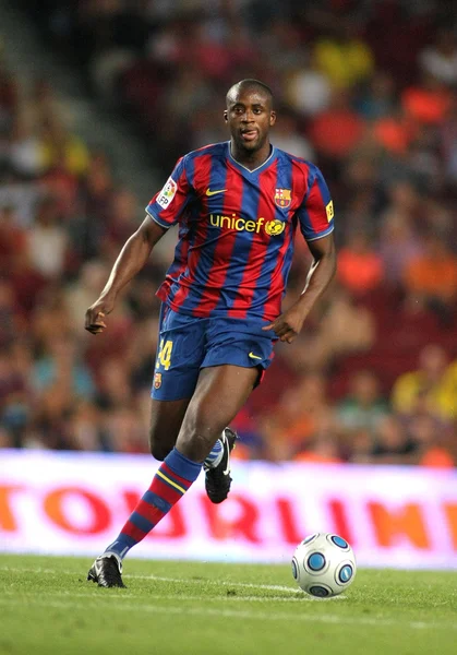 Futbol Club Barcelona jogador Toure Yaya — Fotografia de Stock