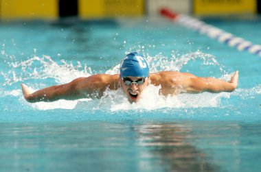 American World champion swimmer Davis Tarwater clipart