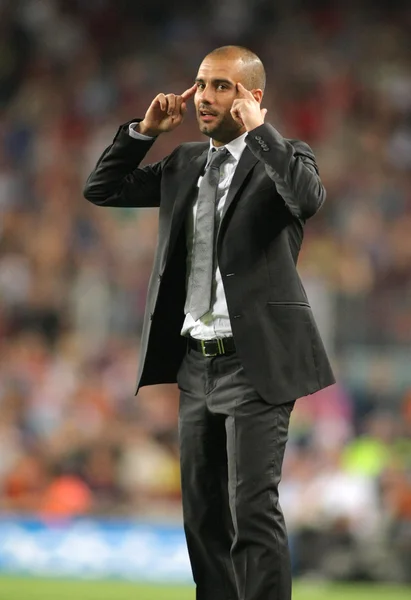 Barcelona coach Josep Guardiola — Stock Photo, Image