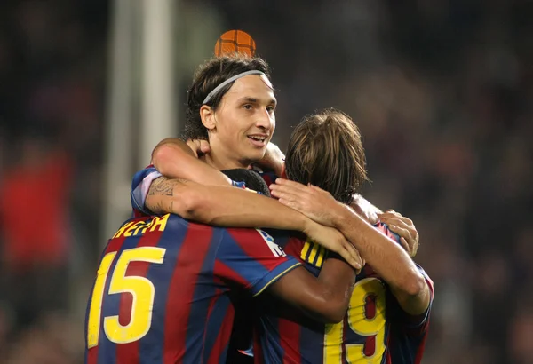 Zweedse zlatan ibrahimovic van barcelona — Stockfoto