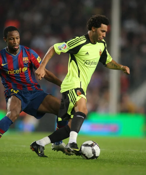 English midfielder Jermaine Pennant of Zaragoza — Stock Photo, Image