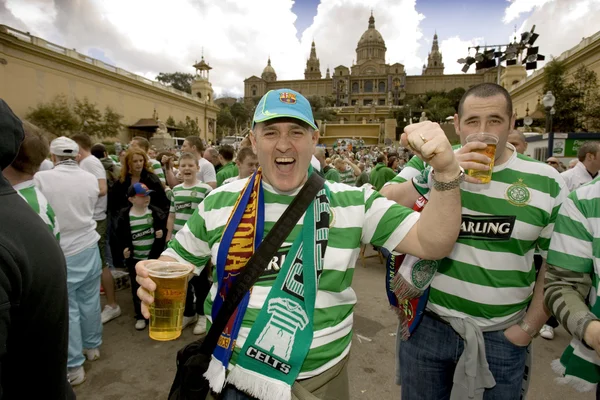 Apoiantes do Glasgow Celtic FC — Fotografia de Stock