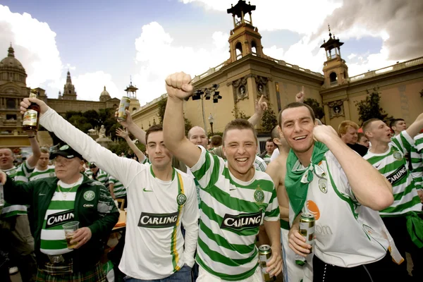 Glasgow Celtic Fc szurkolók — Stock Fotó