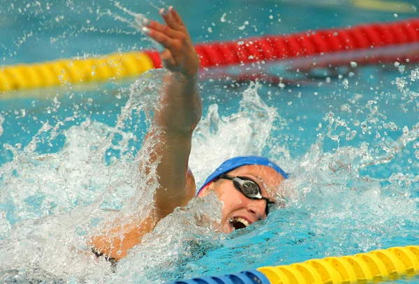 Spanska rekord kvinna och guldmedaljör simmare mireia belmonte — Stockfoto