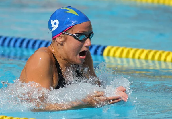 Medallista española recordwoman nadadora Mireia Belmonte —  Fotos de Stock