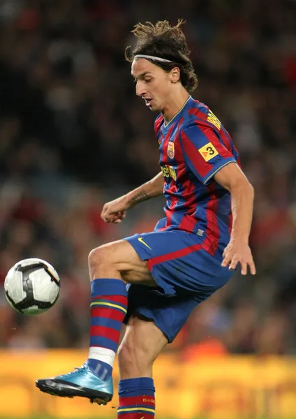 Svenska fc barcelona anfallare zlatan ibrahimovic — Stockfoto