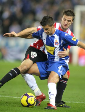 Espanyol mücadele ile Gurpegi (R Marquez(L))