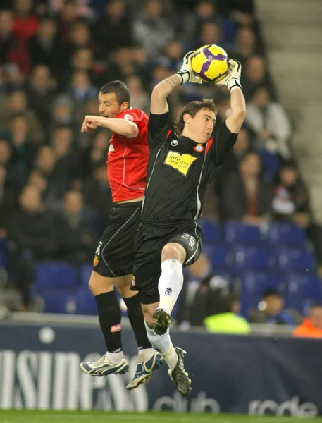 RCD espanyol brankář cristian alvarez — Stock fotografie