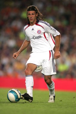 Arjantinli oyuncu martin demichelis ve fc bayern Münih arasında bir dostluk maçı sırasında barcelona, nou camp Stadı üzerinde Ağustos 22, 2006 yılında barcelona, İspanya