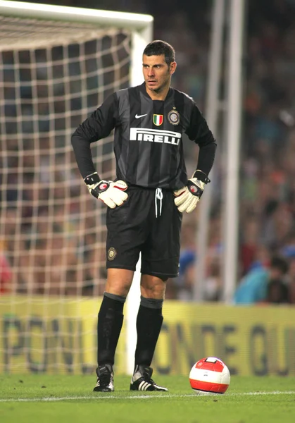 Inter de Milano goalkeeper Francesco Toldo — Stock Photo, Image