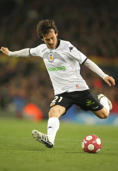 David silva för valencia cf — Stock fotografie