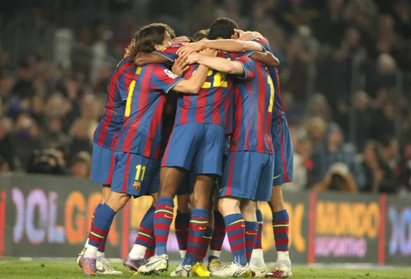 Players group of FC Barcelona — Stock Photo, Image