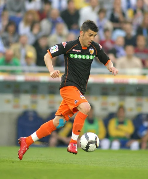 David Villa of Valencia CF in action — Stock Photo, Image