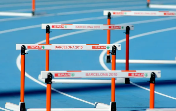 Athletics Hurdles — Stock Photo, Image