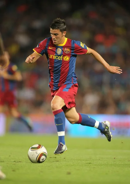 David Villa of Barcelona — Stock Photo, Image