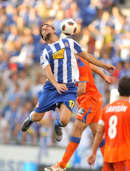 Osvaldo von espanyol in Aktion — Stockfoto