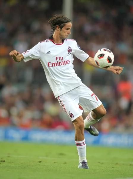 Luca antonini spelare i ac milan — Stockfoto