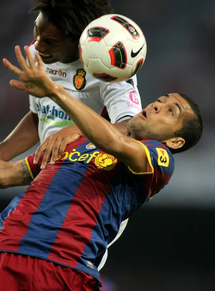 Daniel Alves FC Barcelona — kuvapankkivalokuva