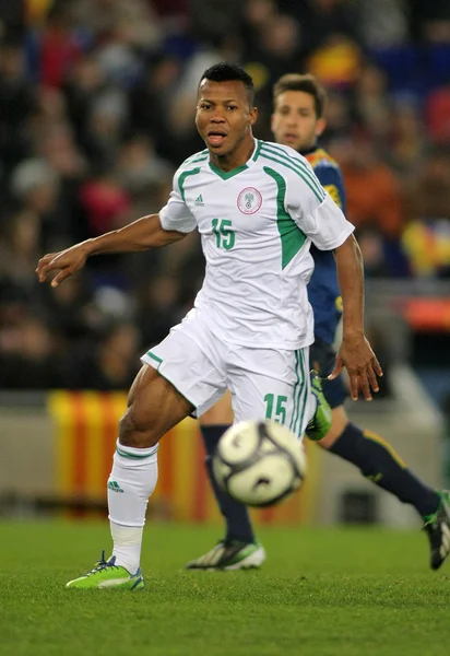 Jogador nigeriano Ikechukwu Uche — Fotografia de Stock