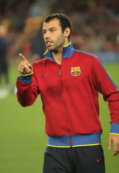 Javier Mascherano do FC Barcelona — Fotografia de Stock