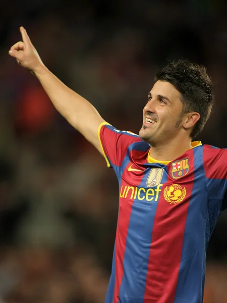 David Villa af FC Barcelona - Stock-foto