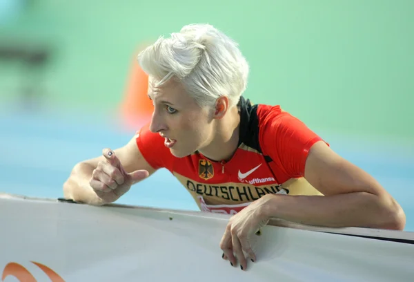 Ariane Friedrich de Alemania durante la final de salto alto — Foto de Stock