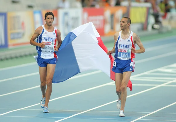 Mekhissi-Benabbad(L) a Tahri(R) z Francie — Stock fotografie