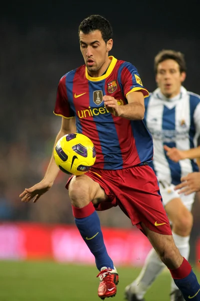 Sergio Busquets di Barcellona in azione — Foto Stock