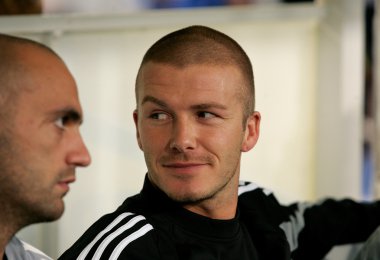 David Beckham of Real Madrid clipart
