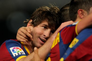 Messi Barcelona İspanya Kupası maçı sırasında