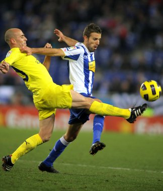 Villareal(L) Borja Valero Luis Garcia(R), Espanyol ile