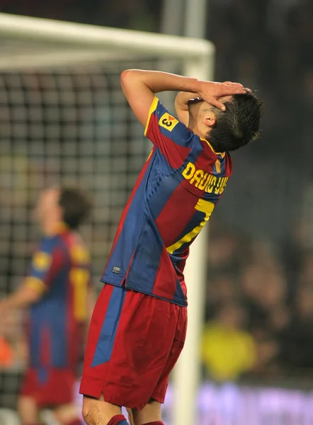 David Villa di Barcellona in azione — Foto Stock