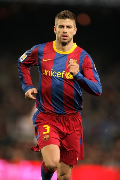 Pique of Barcelona during the match between FC Barcelona — Stock Photo, Image