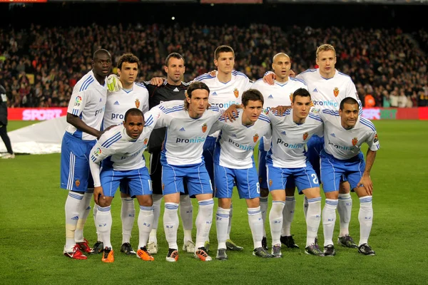 Equipa Zaragoza real — Fotografia de Stock