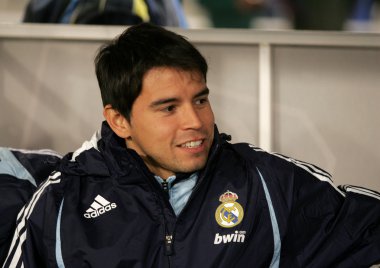 Javier Saviola of Real Madrid clipart