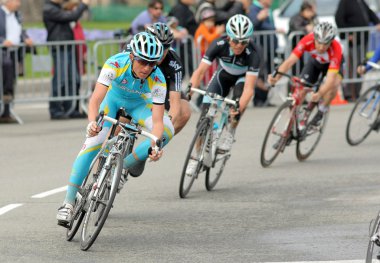 Pro Team Astana'nın bisikletçi Rus Evgeni Petrov