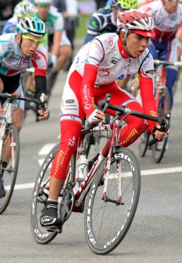 Cafe de Kolombiya'nın bisikletçi Camilo Suarez