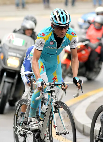 Pro Team Astana's cyclist Russian Evgeni Petrov — Stock Photo, Image