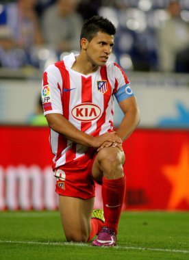 Kun Agüero of Atletico Madrid