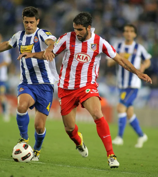 Raúl García (R) del Atlético de Madrid — Foto de Stock