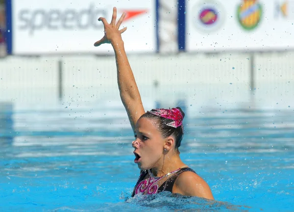 Hungarian synchro swimmer Eszter Czekus — Stock Photo, Image