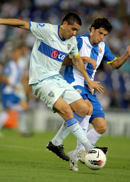 Roman Riquelme(L) z Boca Juniors — Zdjęcie stockowe