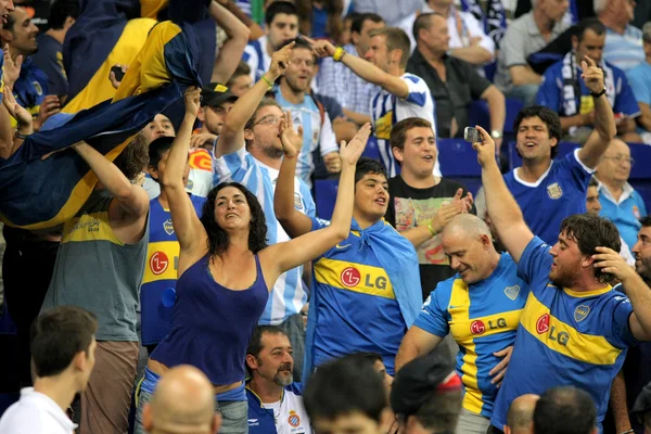 Anhänger der Boca Juniors — Stockfoto