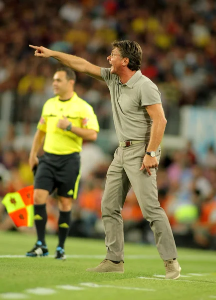 Walter mazzarri coach van ssc napoli — Stockfoto