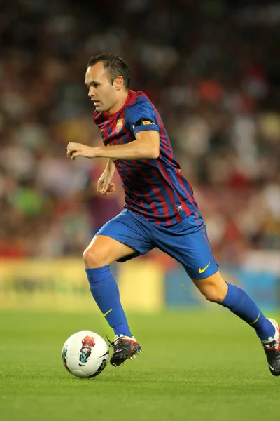 Andres iniesta fc Barcelony — Zdjęcie stockowe