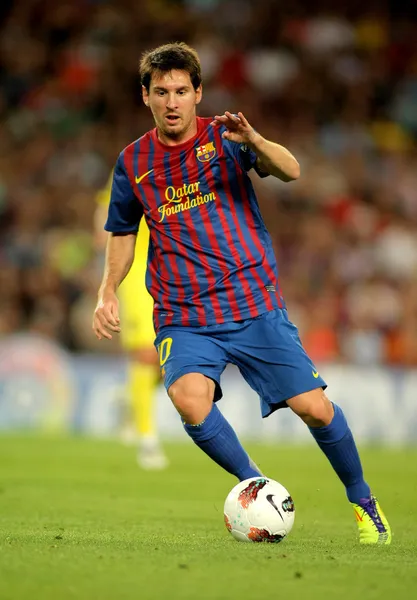 Leo messi i fc barcelona — Stockfoto