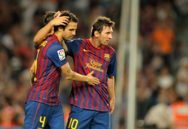 Cesc fabregas ve leo messi fc Barcelona