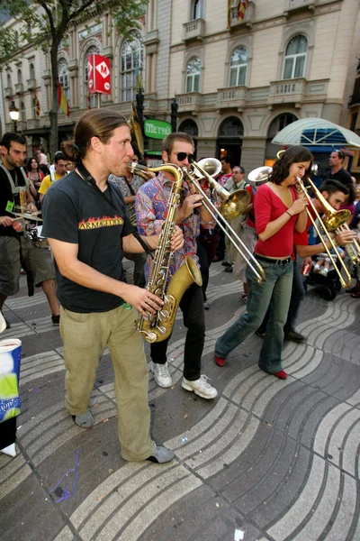 Músicos de la tropa musical Les Ouiche Lorenea —  Fotos de Stock