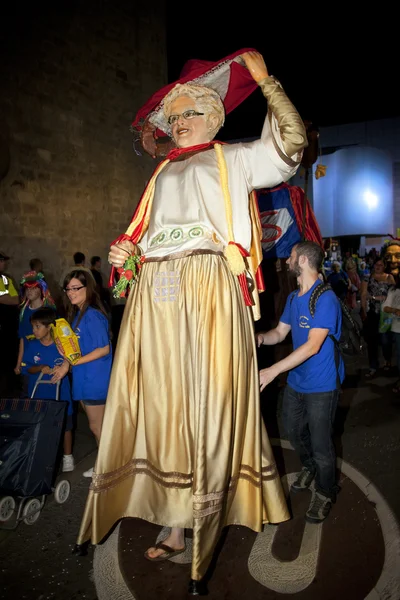 Óriások folklór fiesta — Stock Fotó